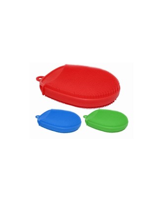 Burete vase din silicon tip manusa cu fata dubla, multicolor - NERTHUS